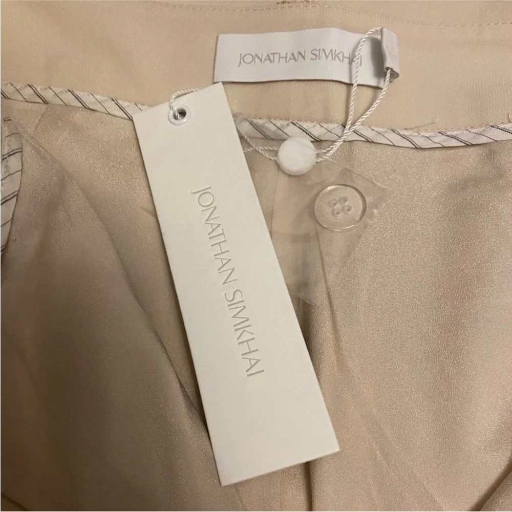 Jonathan Simkhai Remington Tapered Pant in Marsh - Picture 3 of 8